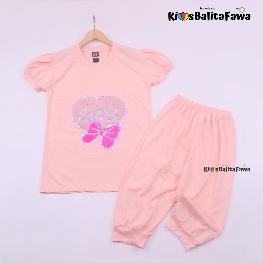 Setelan Kokumi Size 1-10 Tahun / EXPORT PREMIUM Baju Karakter Celana Pendek Kaos Lengan Pendek