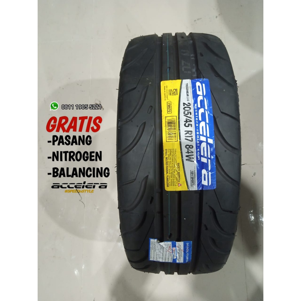 Jual Ban Accelera Ukuran 205/45 R17 651 Sport - Ban Semislick
