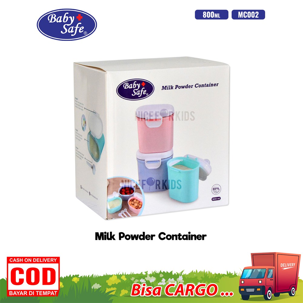 Baby Safe Milk Container Tempat Susu Bubuk Anti Tumpah MC001 dan MC002