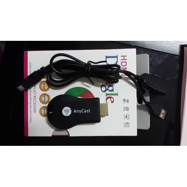 HDMI DONGLE ANYCAST ORIGINAL WIRELESS RECEIVER TV MENGHUBUNGKAN HP KE TV FULL HD 1080PJAMIN ORI JS85