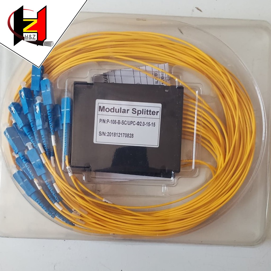 Splitter Modular Besar 1:8 SC UPC / Spliter 1:8 Modular Besar SC UPC/Passive Splitter