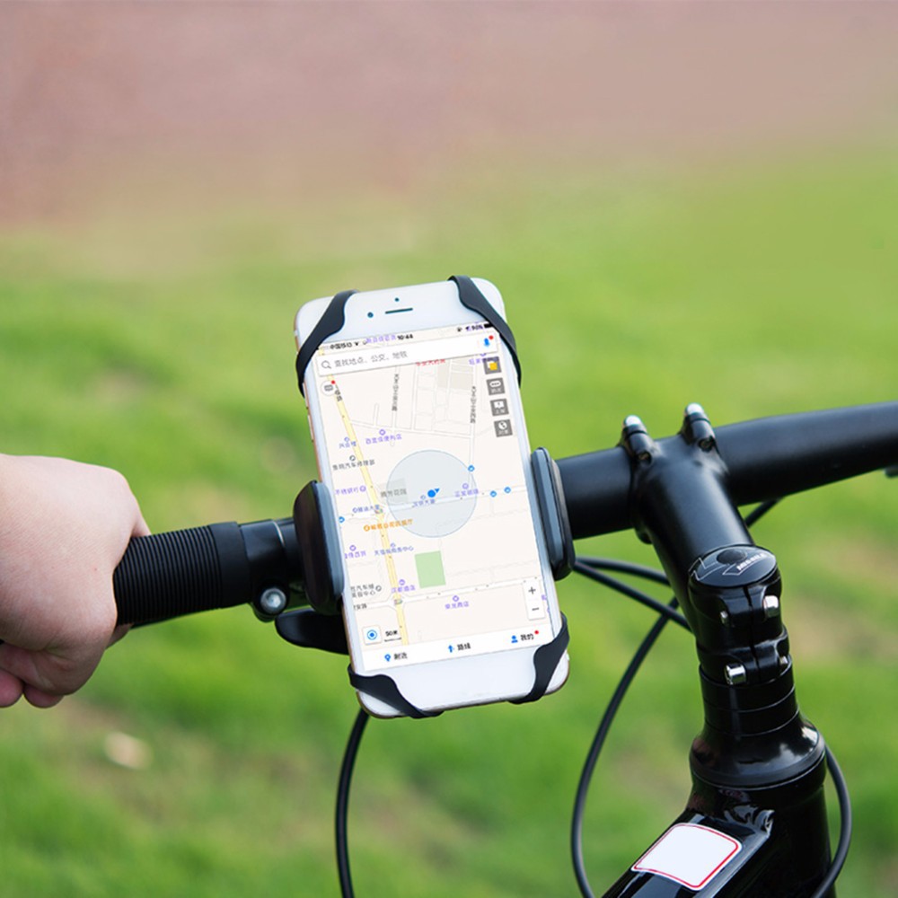 Bike Smartphone Holder Sepeda Universal Rack Bicycle - Black