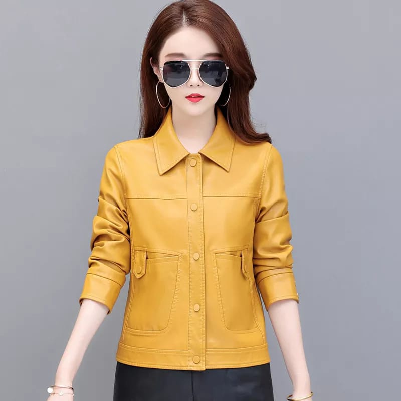 Jaket kulit wanita jaket kulit terbaru jaket kulit cewek kulit domba jaket kulit garut jaket kulit m