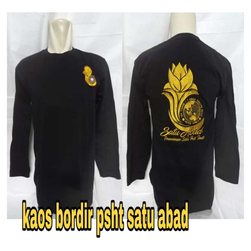 KAOS BORDIR PSHT SATU ABAD KAOS BORDIR PSHT TERATE EMAS KAOS BORDIR PSHT TERBARU KAOS BORDIR PSHT KE