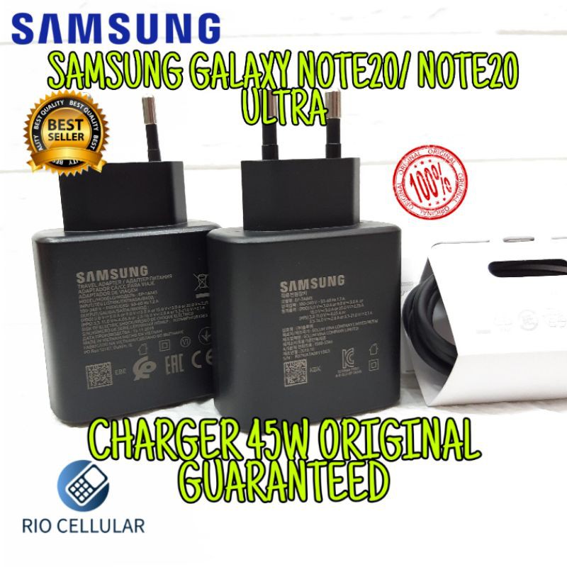 Samsung Galaxy Note 20 Ultra / Note 20 Charger Super Fast 45W Original