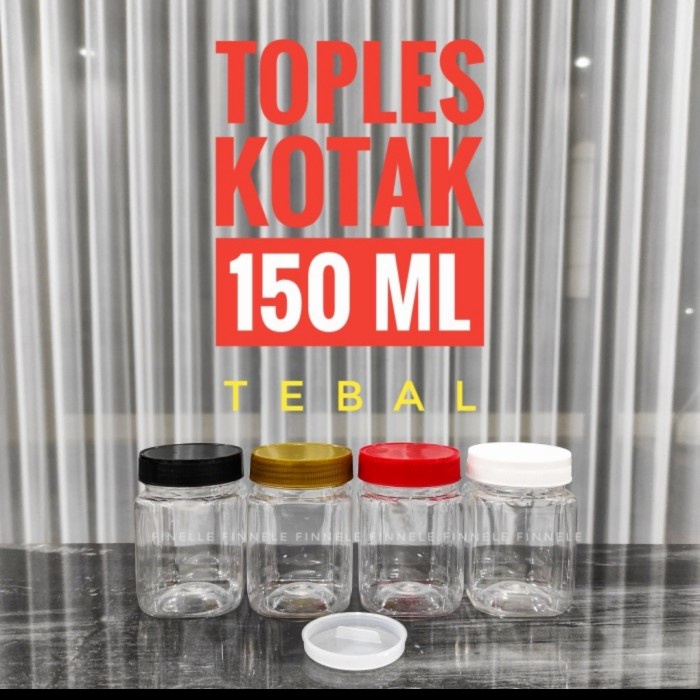 GHM 0016 ) TOPLES KOTAK JAR 150ml PLASTIK MAYO SAMBAL COKLAT SELAI BUMBU