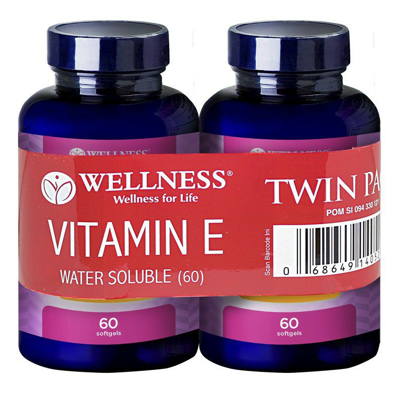 Wellness Natural Vitamin E 400 IU Water Soluble (60) BANDED