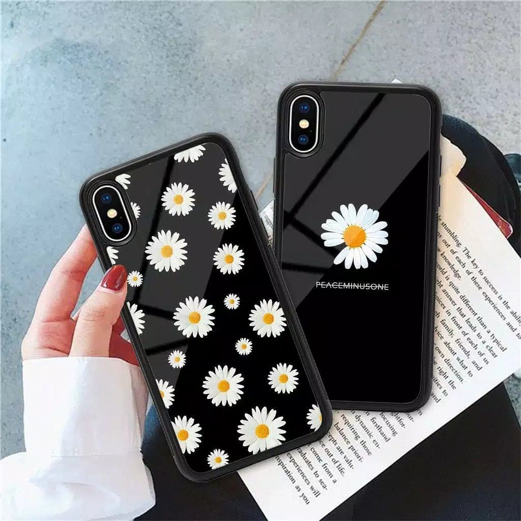 RUBBER CASE DAISY FLOWER SUNFLOWER CASE PEACEMINUSONE RUBBER GLASS CASE CUSTOM CASE FOTO CUSTOM CASE