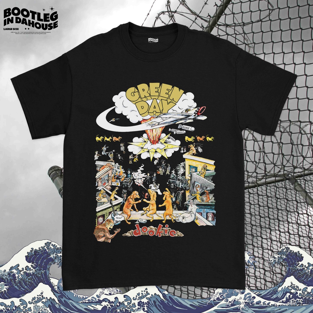 Kaos Band Green Day Dookie - Baju Band Green Day Dookie - Cotton 24S