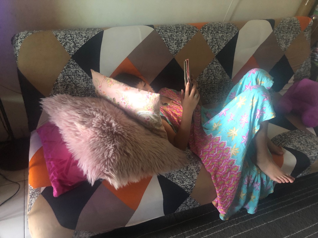 Sofa Bed Cover Sarung Sofa Bed Elastis Bisa Dicuci Motif Rubix