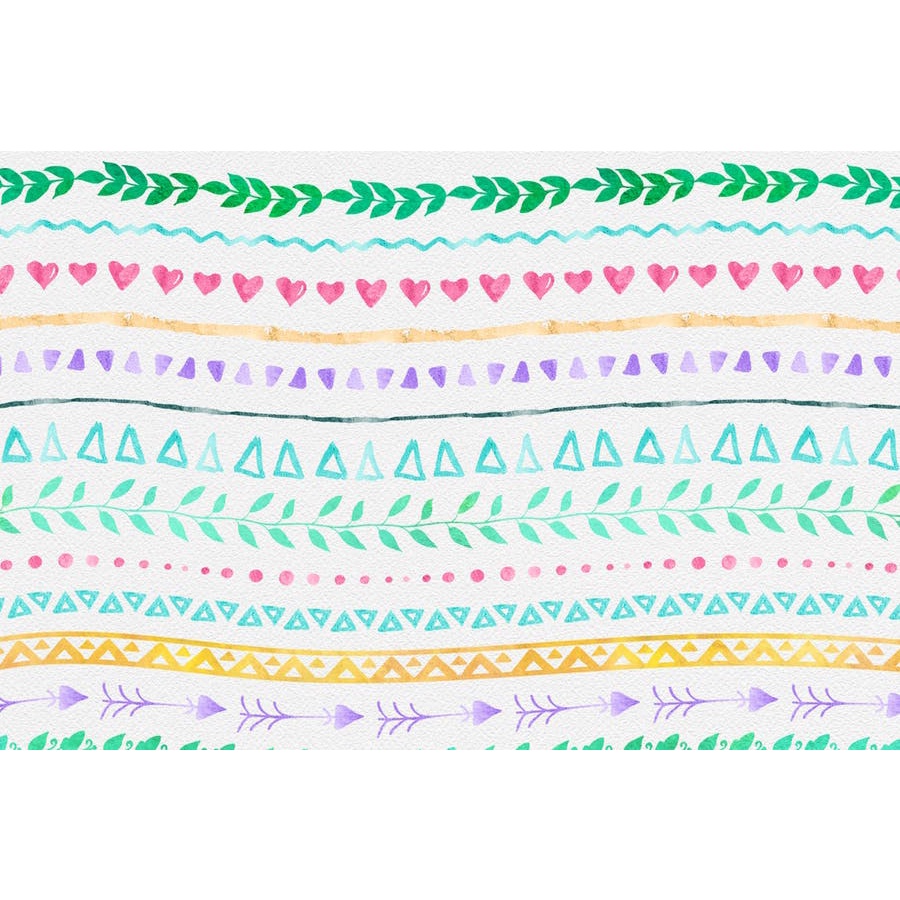 Watercolor Black Pattern Brushes