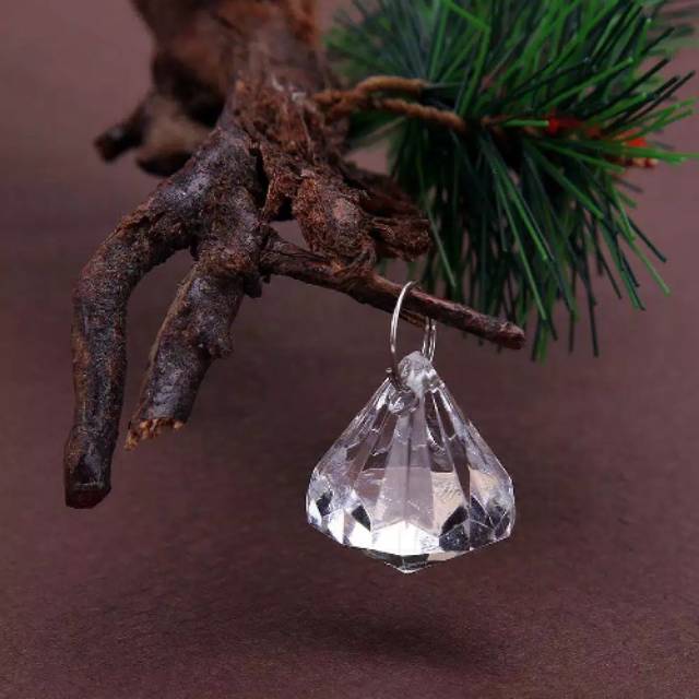 BANDUL KRISTAL AKRILIK DIAMOND ISI 50 PCS / BANDULAN KRISTAL RONCEAN AKRILIK/ Bola Kristal