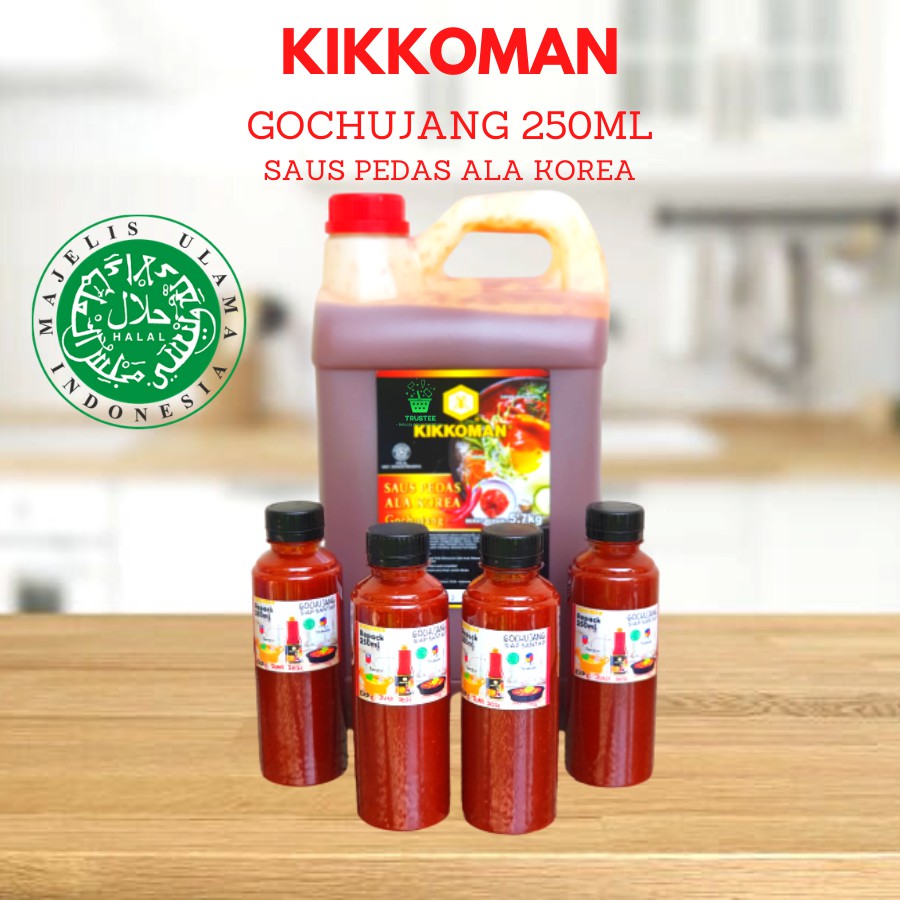 Kikkoman GOCHUJANG HALAL Sauce / Saus Pasta Cabai Pedas Korea Korean Chili Paste Topokki 250ml BPL