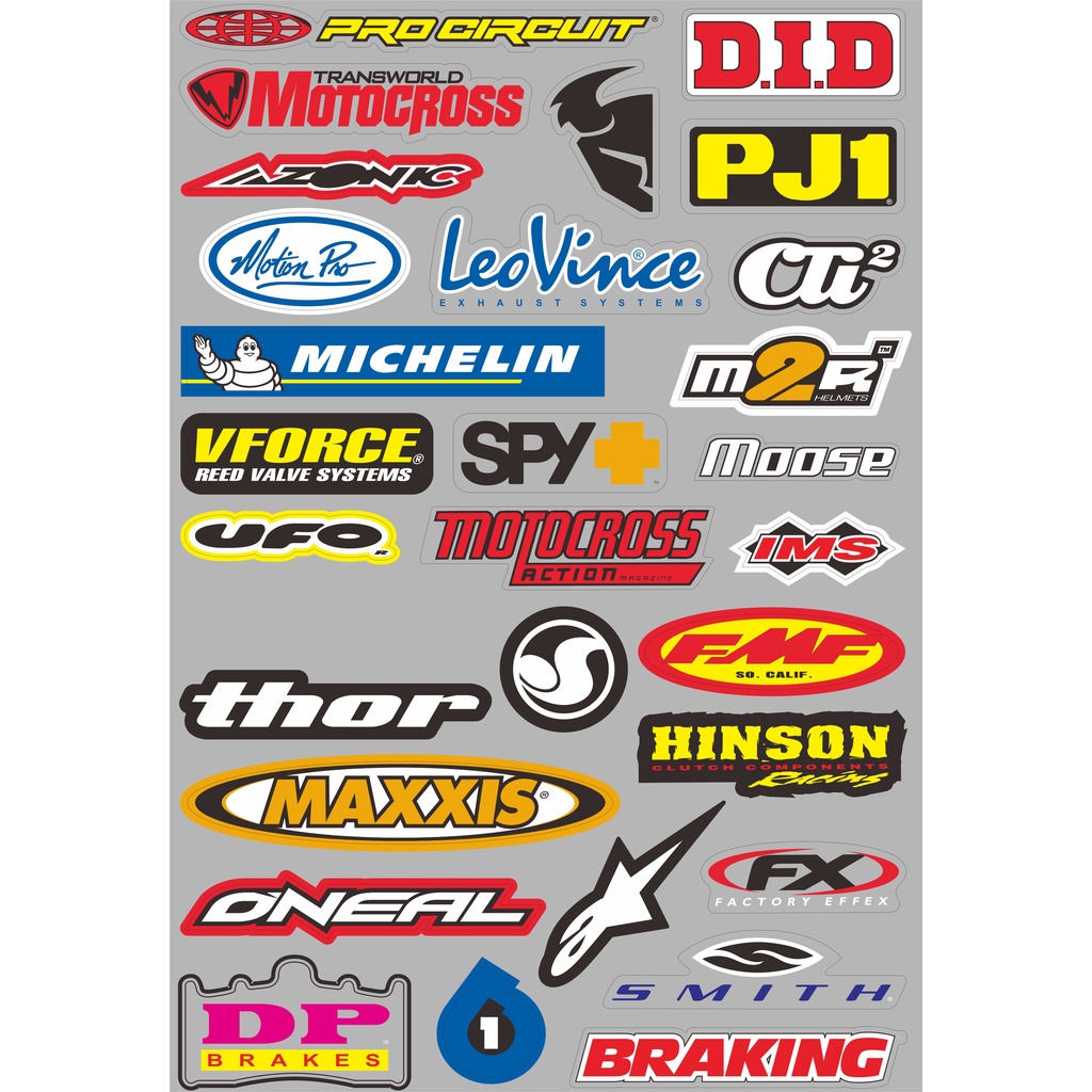 STIKER PACK RACING ISI banyak Stiker Racing Stiker Motor Sticker Motor balap STIKER NAMA termurah St