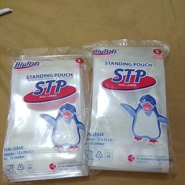 Plastik Standing Pouch 12x20cm Tebal Plastic Kemaasan Makanan Snack Biji Bijian Bubuk 12x20 12 X 20