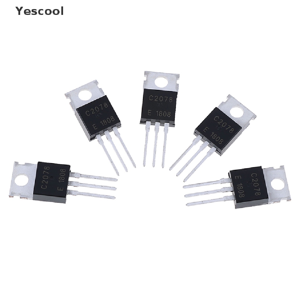 Yescool 5Pcs transistor RF / VHF / UHF TO-220 2SC2078 C2078