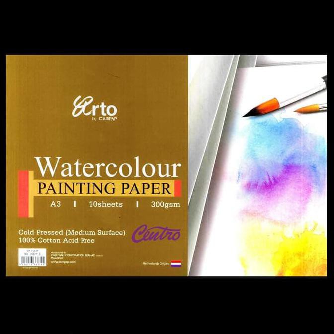 

Terbaru Arto Watercolour Paper A3 Kertas Gambar Cat Air 300 Gsm 100% Cotton