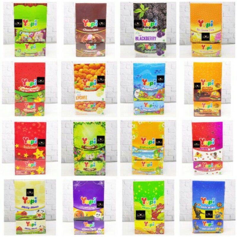 

2 pak Yupi box Ecer 500 isi 24pcs