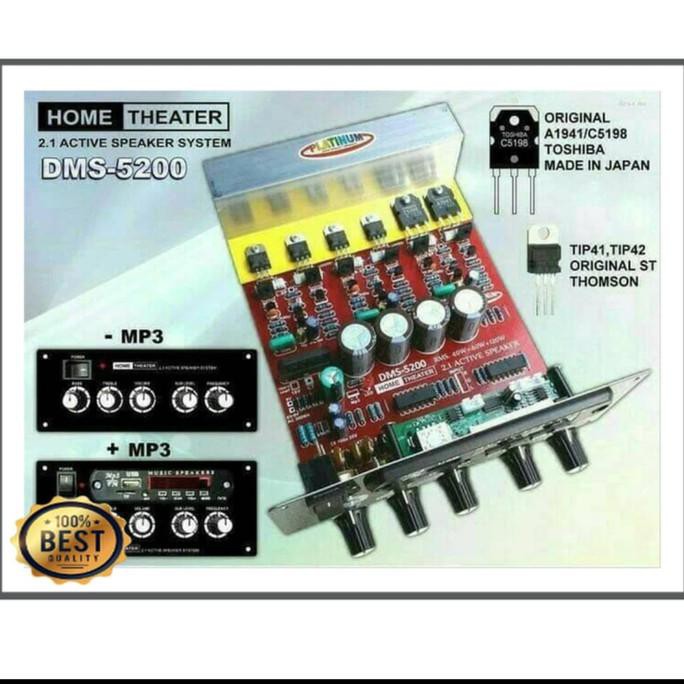 Kit Speaker Aktif 2.1 Dms 5200 Platinum Plus Mp3 Bluetooth / Dms5200 Jimaud54 Berkualitas