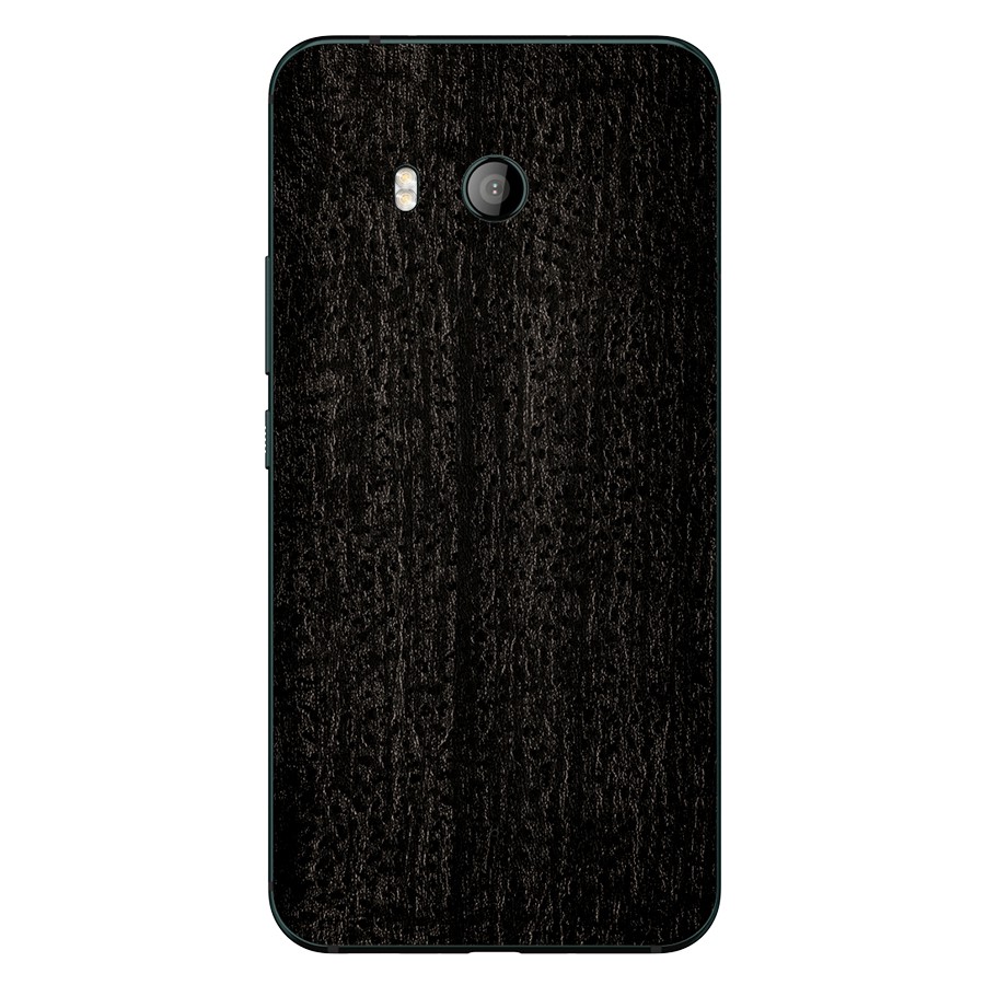 9Skin - Premium Skin Protector for HTC U11 - 3M Black Burned Wood