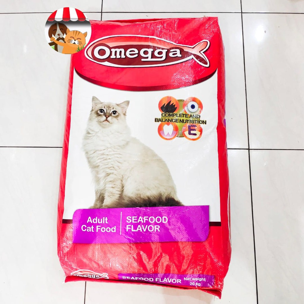 Makanan kucing omega seafood 20kg cat food omegga seafood 20kg catfood