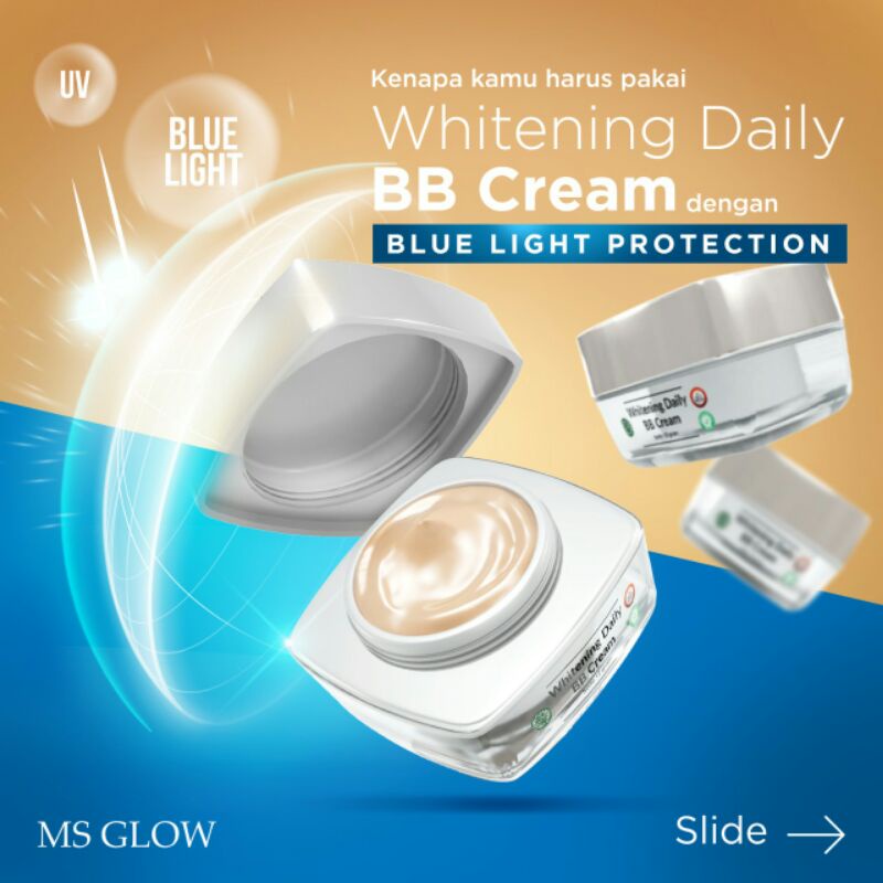 MS GLOW - WHITENING / ACNE DAILY BB CREAM  [AGEN RESMI]
