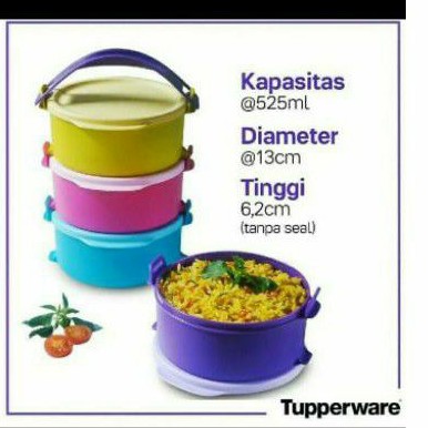 fun click to go rantang plastik susun 4 rantang mini