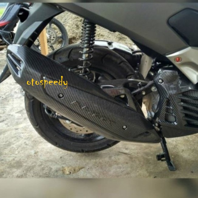 Cover Knalpot Carbon Yamaha Nmax Old Tutup Knalpot Aksesoris Nmax Old