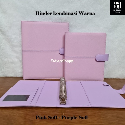 

Binder Polos Kombinasi Exclusive 4 Warna Pilihan A5 Dan B5 - A5, Gree Mint-Pink 036