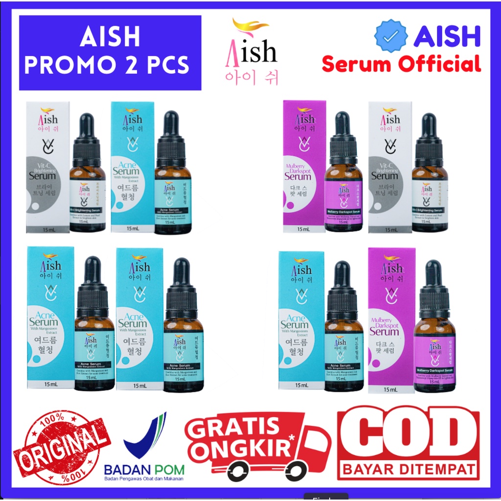 AISH SERUM SKINCARE BPOM 100% ORIGINAL
