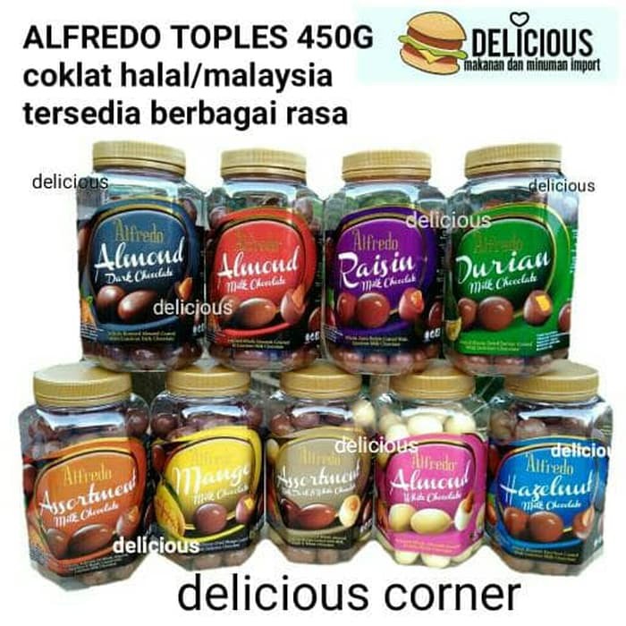 ALFREDO TOPLES CHOCOLATE 450G COKLAT BOTOL JAR MALAYSIA ENAK