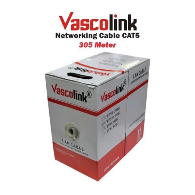 Vascolink Cable UTP Cat5e / UTP Kabel jaringan Lan Cat5