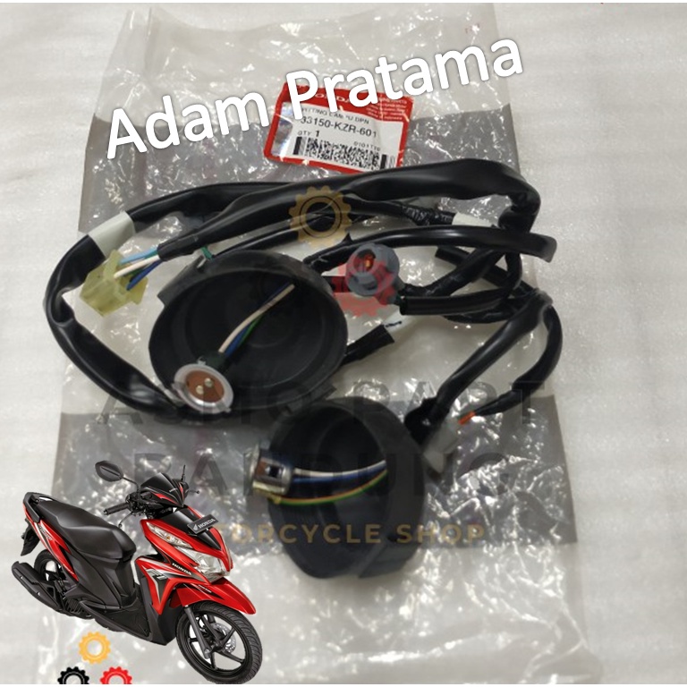 Kabel Lampu Vario 125 fi 33150-KZR-601 Fiting Lampu Depan Vario 125 socket Lampu Depan Vario125 kabe