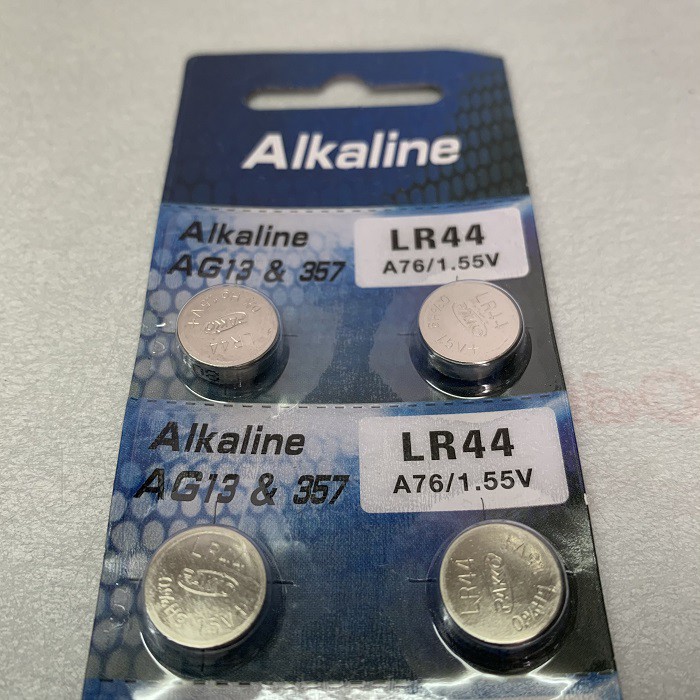 Baterai Kancing ALKALINE LR44 A76 1.5V  Batre Batrei Battery LR-44