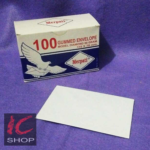 

Amplop polos kecil 110 x 70 mm MERPATI