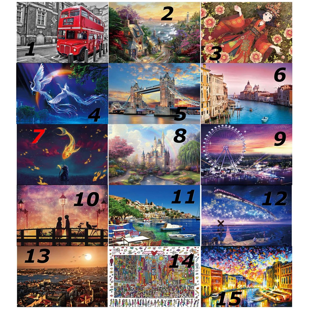 Non COD Ready Stok  Jigsaw Puzzle  - 1000 Pieces Puzzle-Pemandangan 2