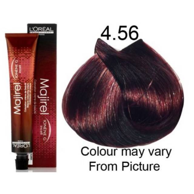 50 ML L Oreal  Majirel No  4  56 Mahogany Red Brown Cat  