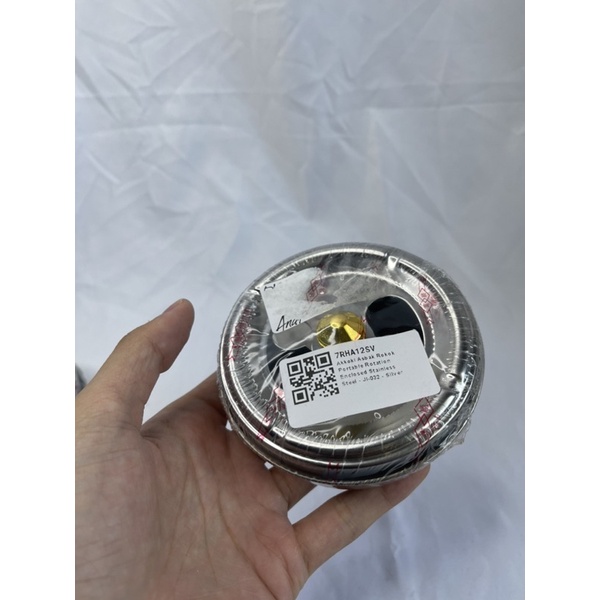 [OBRAL RIJEK] Asbak Rokok Portable Rotation Enclosed Stainless Steel
