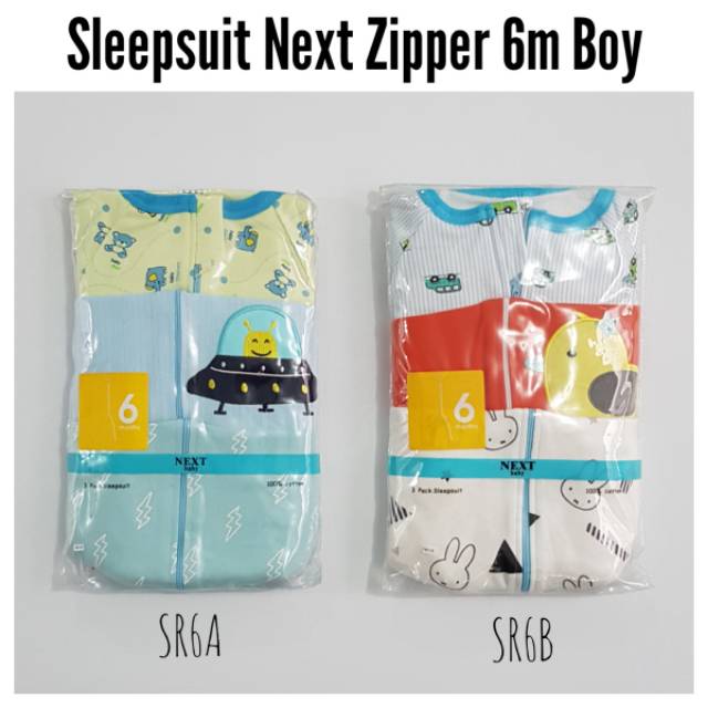 Baju Bayi - Sleepsuit Zipper Boy  (SR)