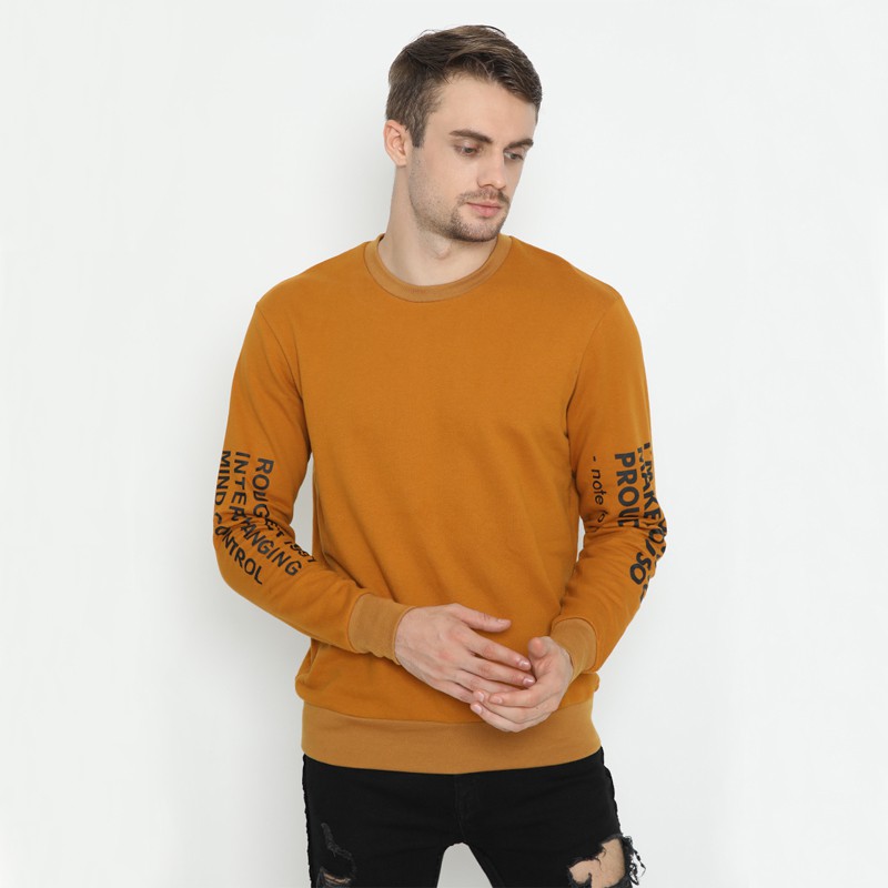 Rave Habbit Savero Sweatshirt Pria - Cinnamon