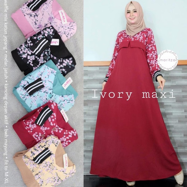 Dress ivory maxi