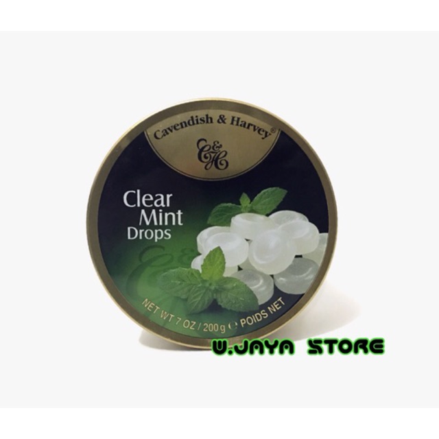 Permen Cavendish &amp; Harvey Clear Mint Drops