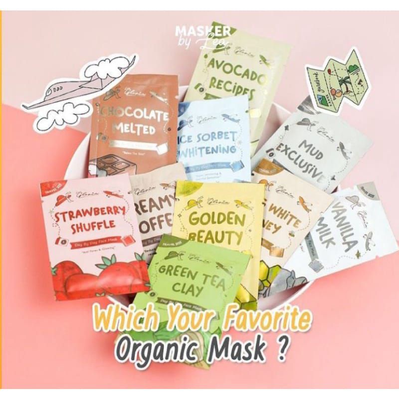 ❤Miss.Vinka❤ KEMASAN BARU DIST. Masker Bubuk by Lea Gloria 20gr Face Mask Organik Original Asli