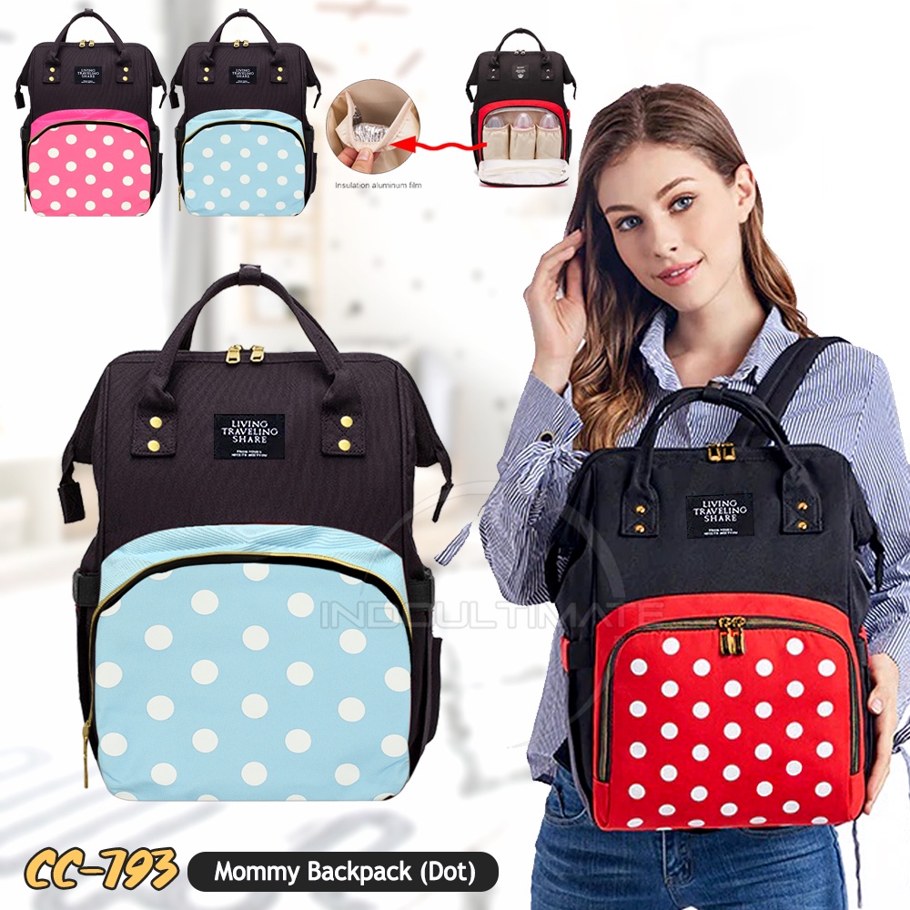 Ransel Mommy Bag CC-792 / CC-793 Tas Bayi Ransel Besar Tas Popok Bayi Baby Tas Botol Susu