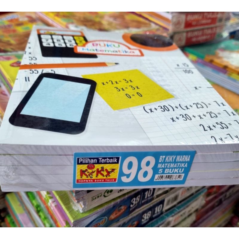 

Buku Tulis Kiky Petak Kecil Matematika Berwarna 98