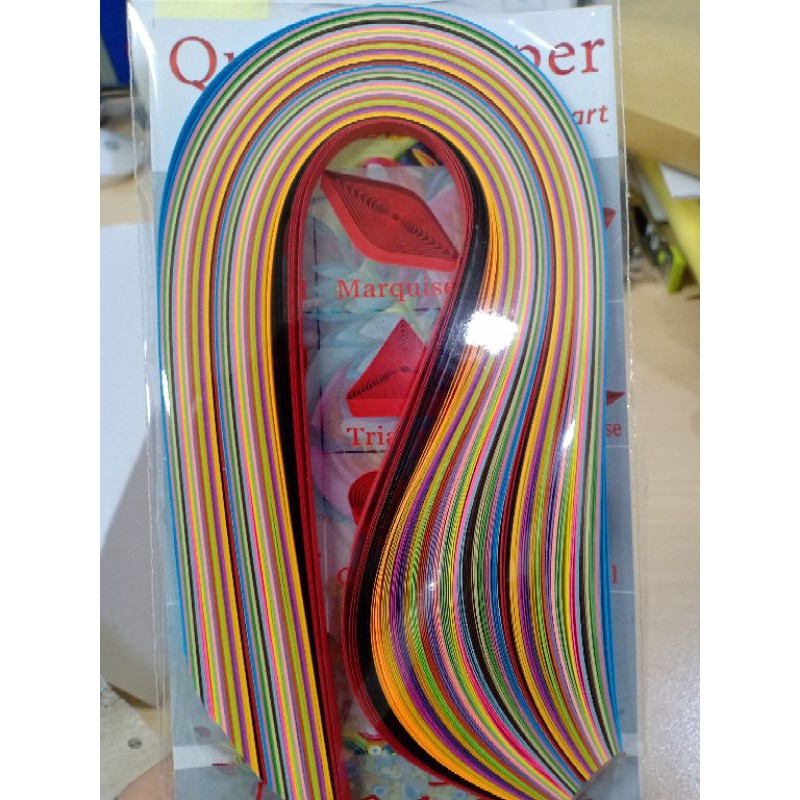 

Kertas Paper Quilling Seri B Ukuran 0,5 cm / Kertas Warna / Origami