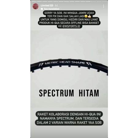 Raket Badminton HiQua HQ Spectrum Limited Edition Original