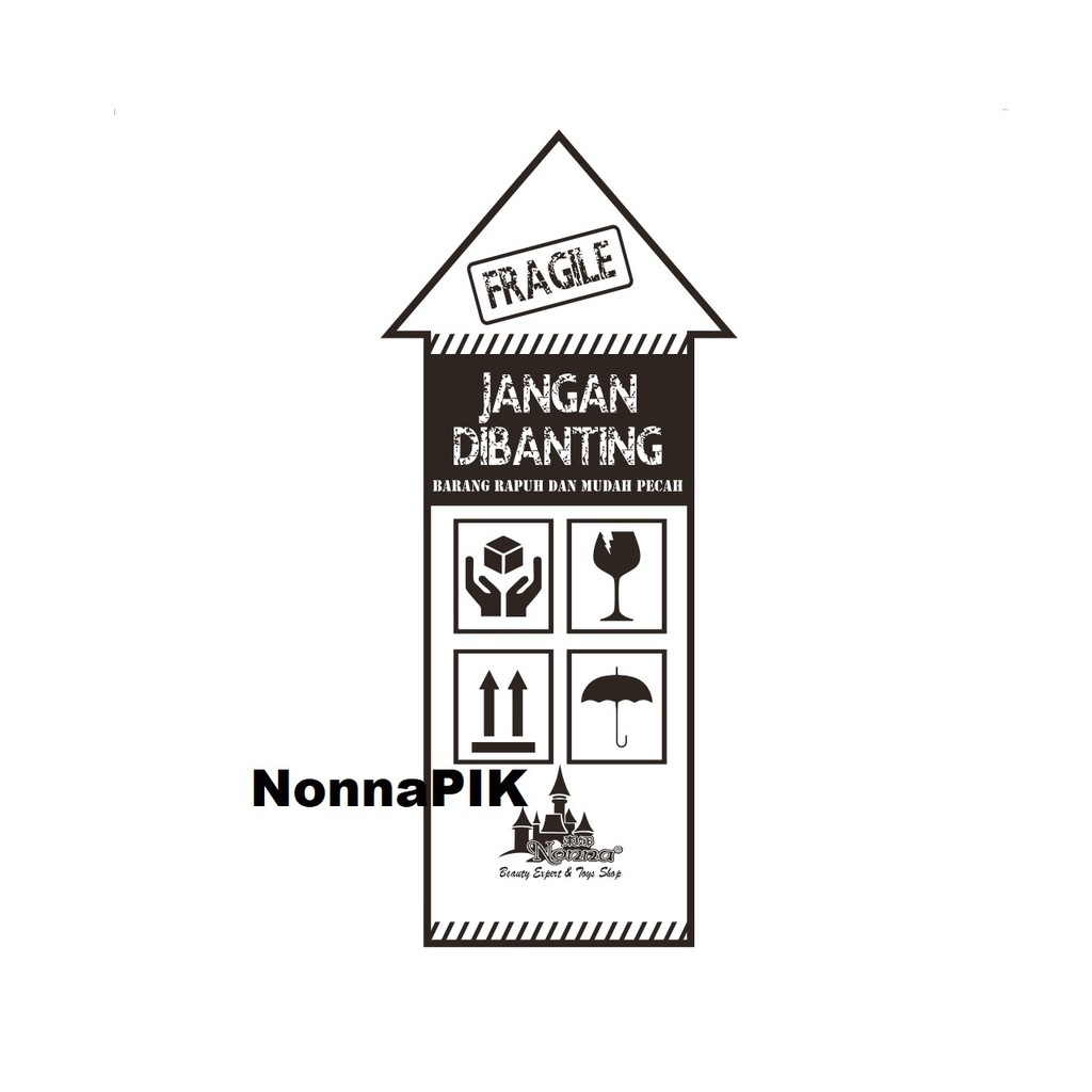 

Kertas pengiriman online shop - Label FRAGIILE pengiriman olshop