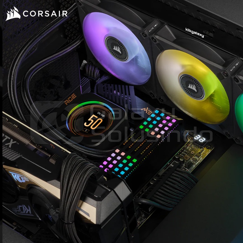 Corsair Hydro Series iCUE H150i ELITE LCD Display Liquid CPU Cooler