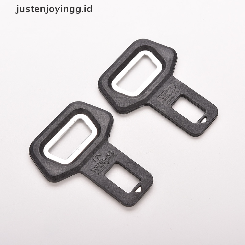 // justenjoyingg.id // 1PC Universal Car Auto Bottle Opener Seat Belt Buckle Alarm Stopper Clip Clamp ~